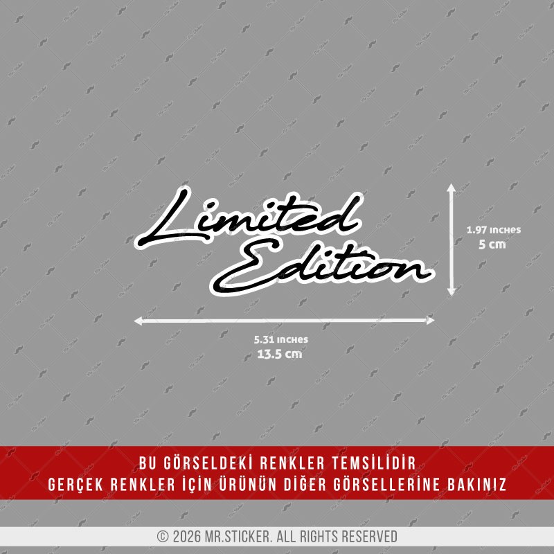 CSFT15 Renk Değiştiren Seri Limited Edition Yazılı Etiket