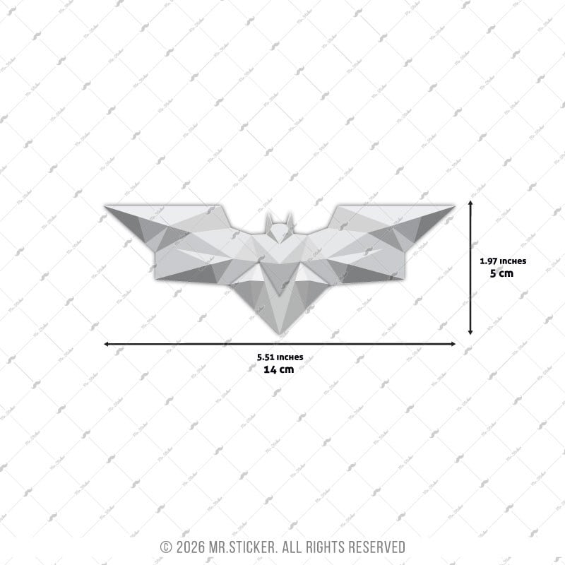 CSFT2 Mavi Mor Renk Değiştiren Triangle Yarasa Etiketi