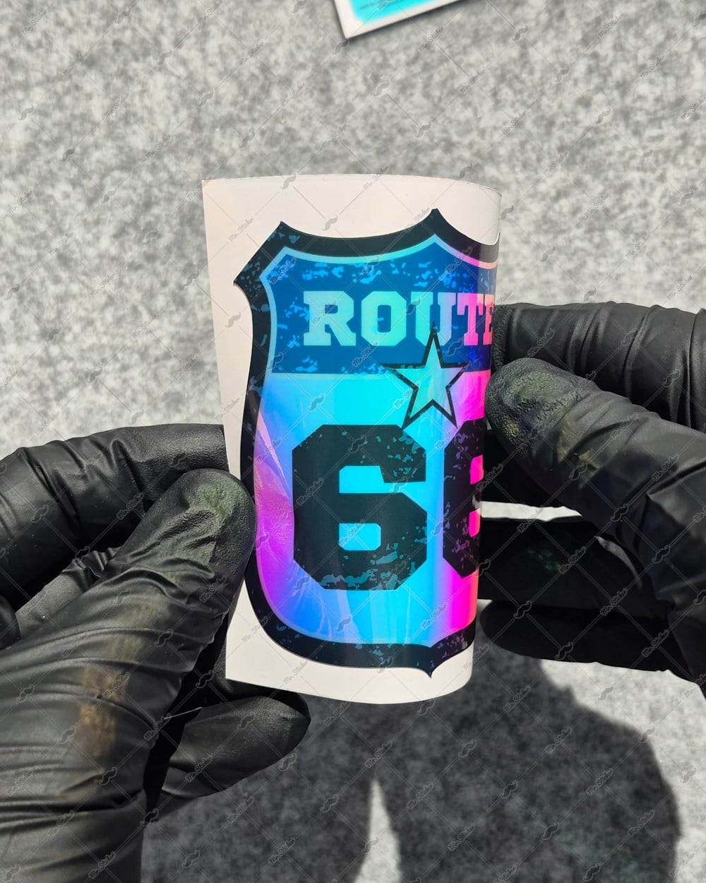 CSFT22 Renk Değiştiren Seri Route 66 Etiketi