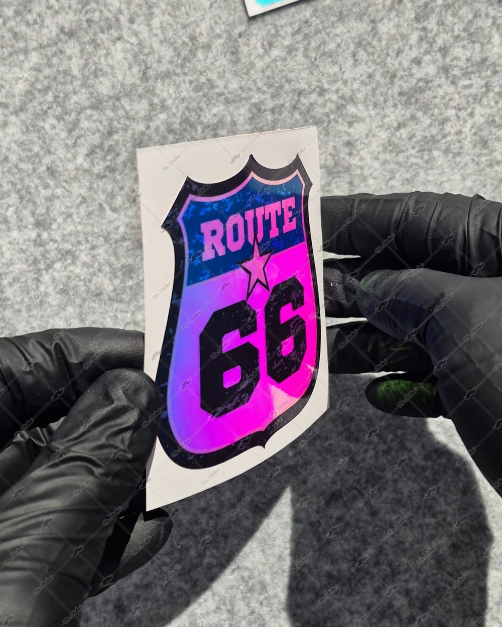 CSFT22 Renk Değiştiren Seri Route 66 Etiketi