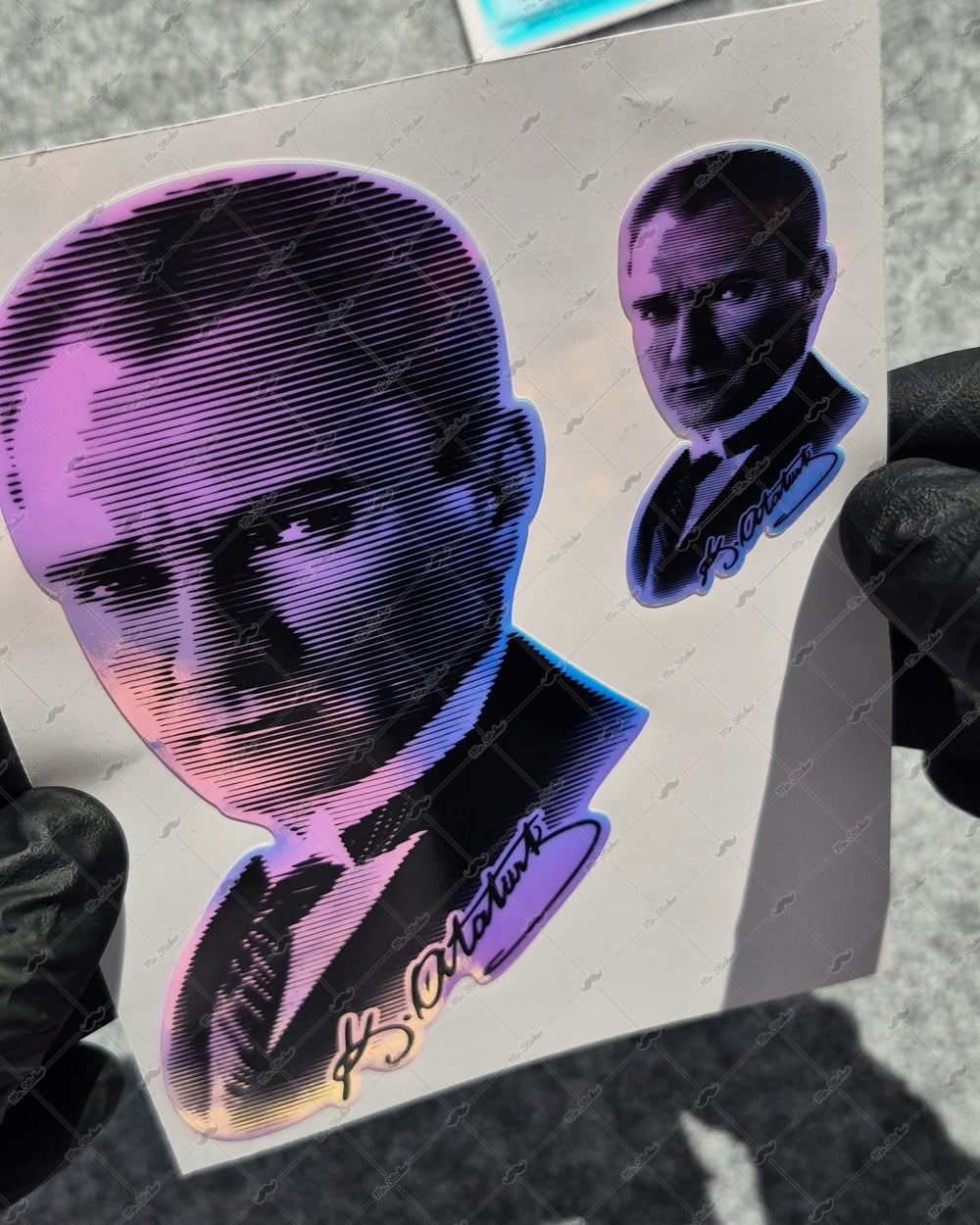 CSFT24 Renk Değiştiren Seri Ikili Ataturk Silueti Seti