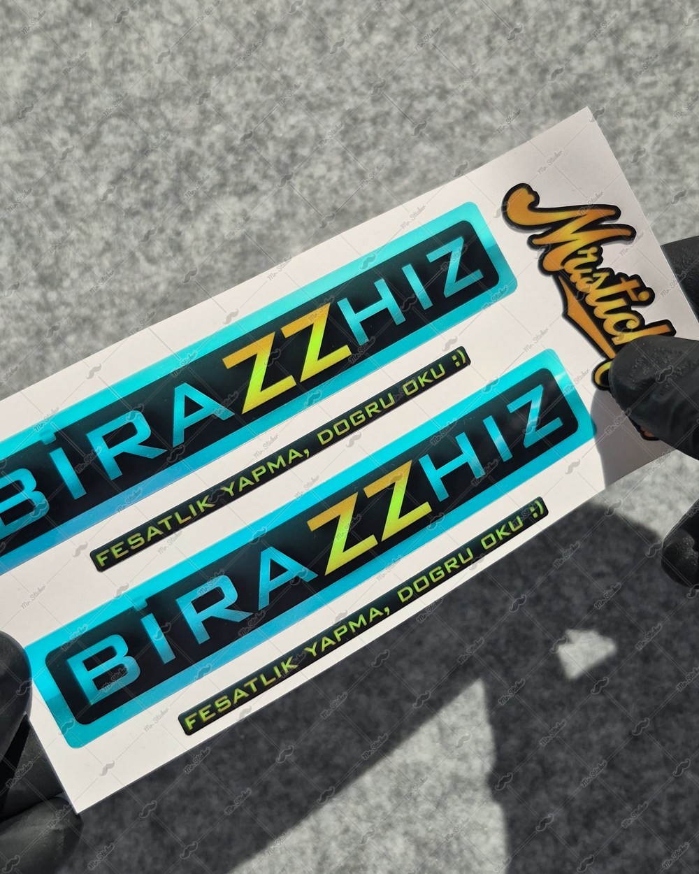 CSFT28 Renk Değiştiren Seri Biraz Hız Yazılı Etiket İkili Set