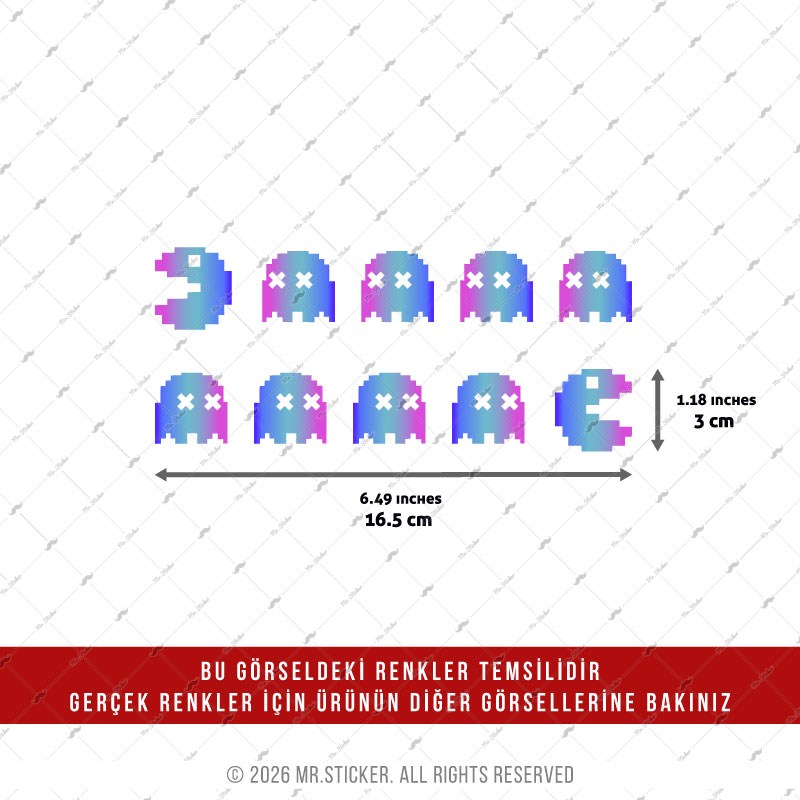 CSFT30 Renk Değiştiren Seri Pac Man Etiketi