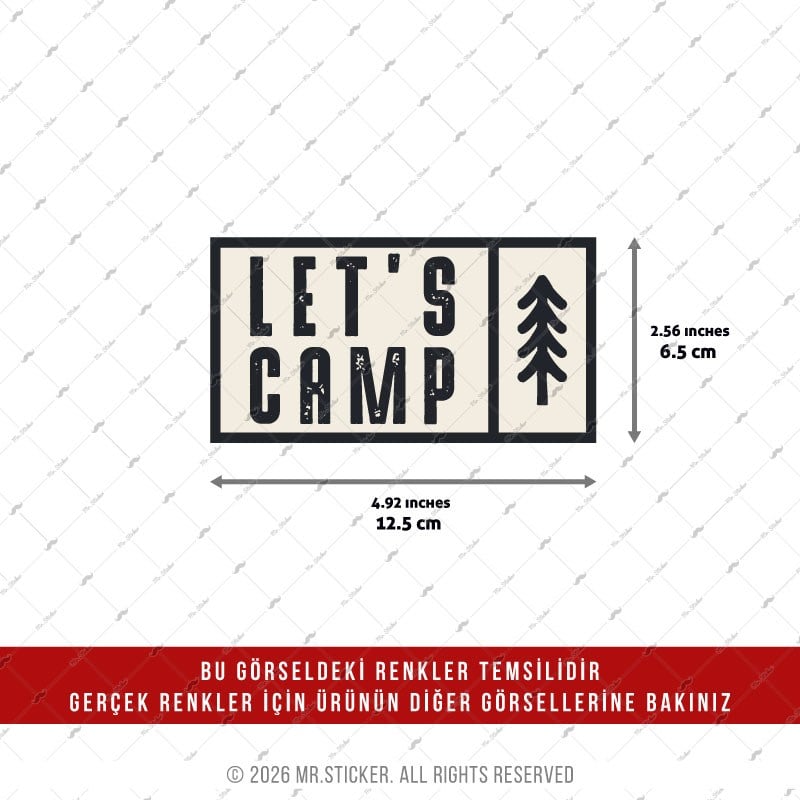 CSFT47 Renk Değiştiren Seri Kamp Yapalim Yazili Etiket