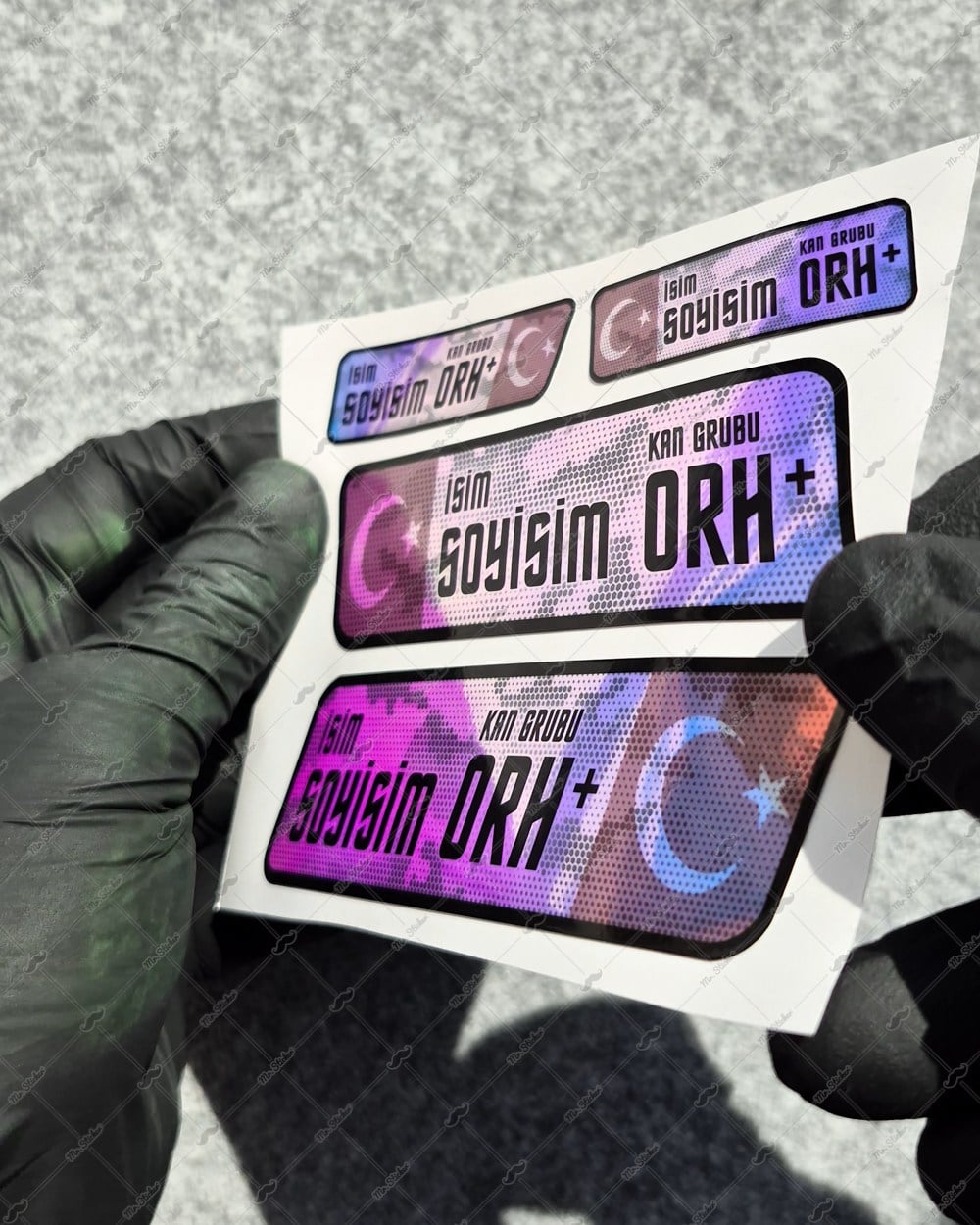 CSFTBT19 İsme Özel Kan Grubu Etiket Seti - Renk Değiştiren Seri