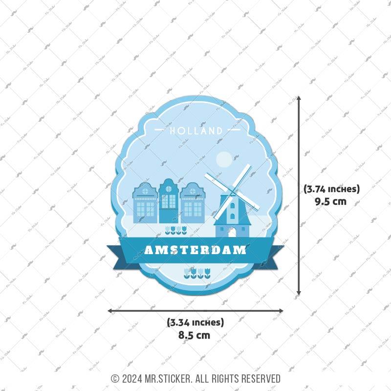 CST10 Amsterdam Hollanda Etiketi