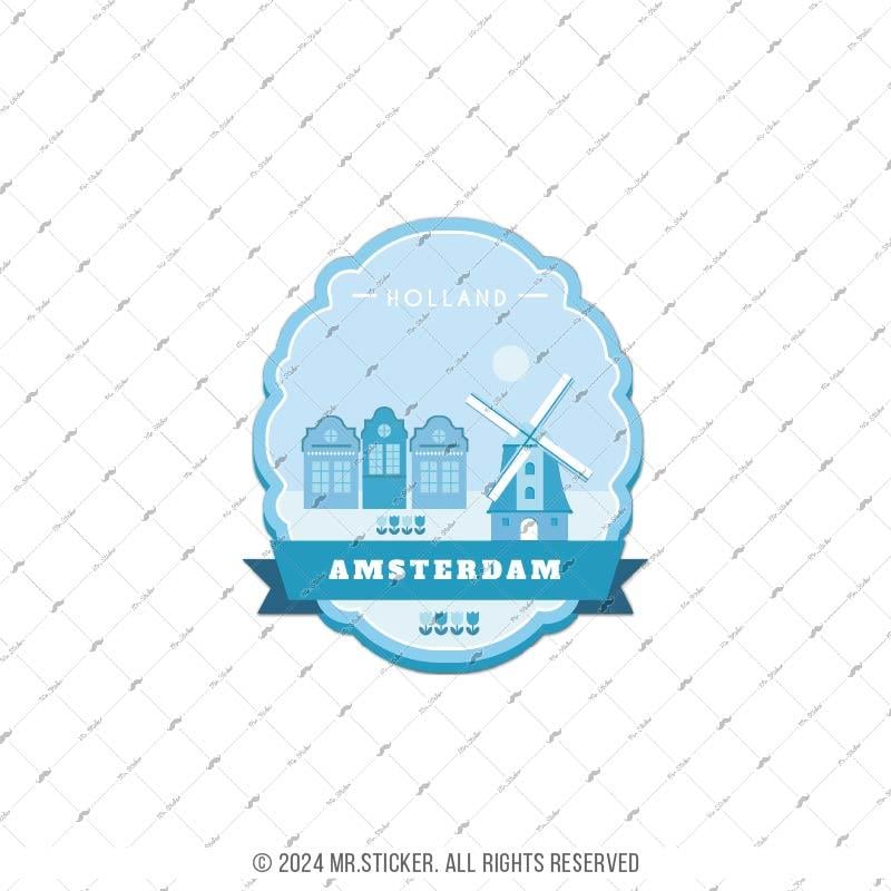 CST10 Amsterdam Hollanda Etiketi