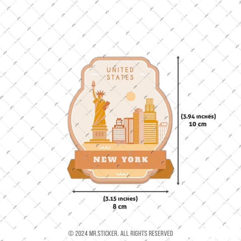 CST43 New York Etiketi