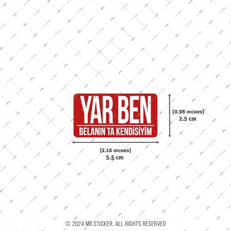 ESP43 V3 Yar Ben Belanin Kendisiyim Yazili Etiket