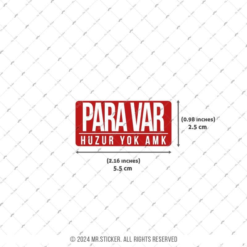 ESP45 V3 Para Var Huzur Yok Yazili Etiket