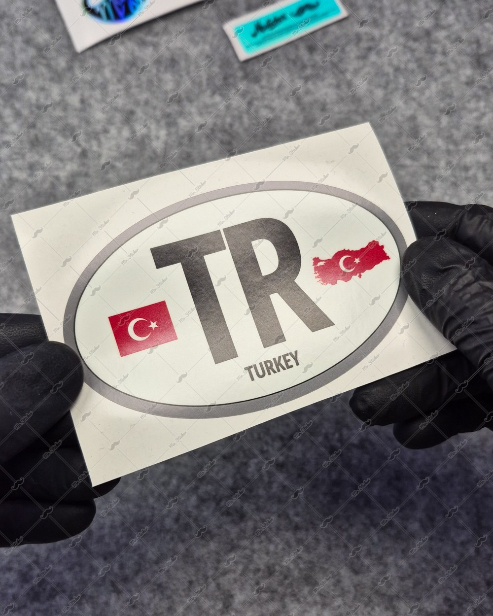 GIDW37 Karanlıkta Işıldayan Turkiye (TR) Ulke Etiketi