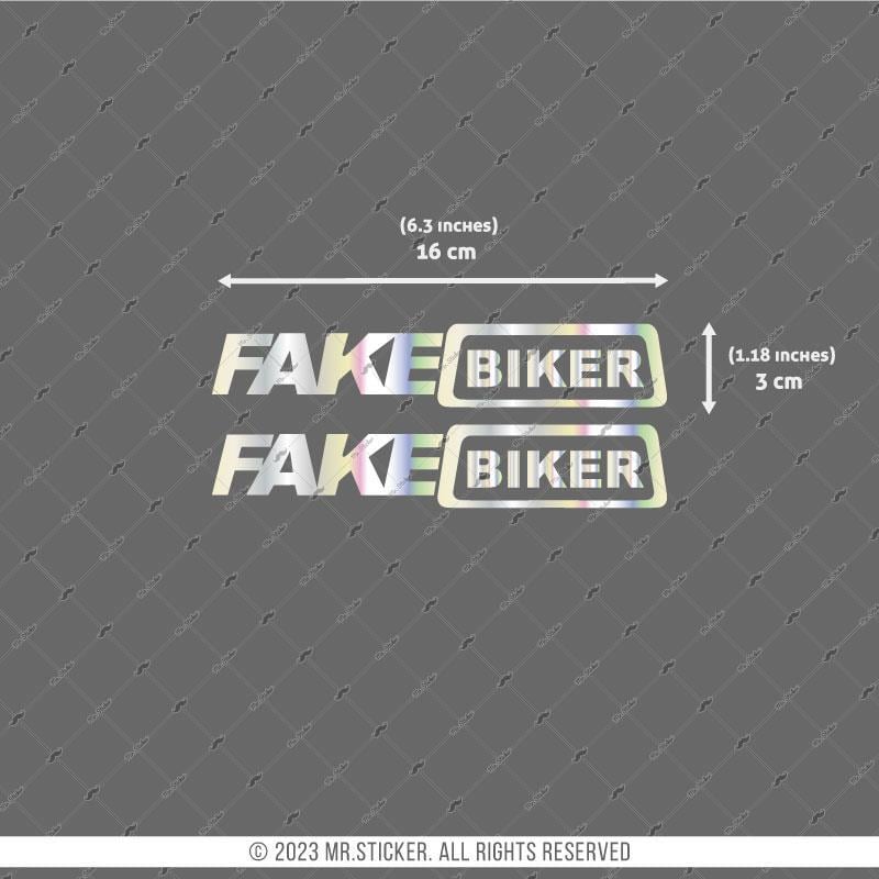 HLG1V2 Hologram Fake Biker Etiketi