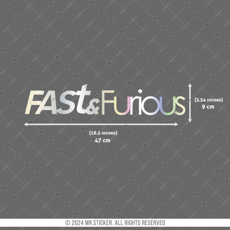 HLG100 Hologram Fast and Furious Yazii Etiket