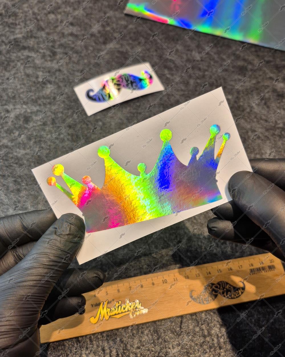 HLG13V2 Hologram Kral Tacı Etiketi