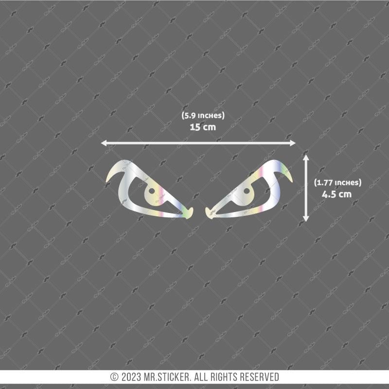 HLG18V2 Hologram Kızgın Gözler Etiketi