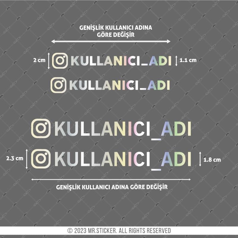 HLG37 Hologram Instagram Etiket Seti 4 lü Set