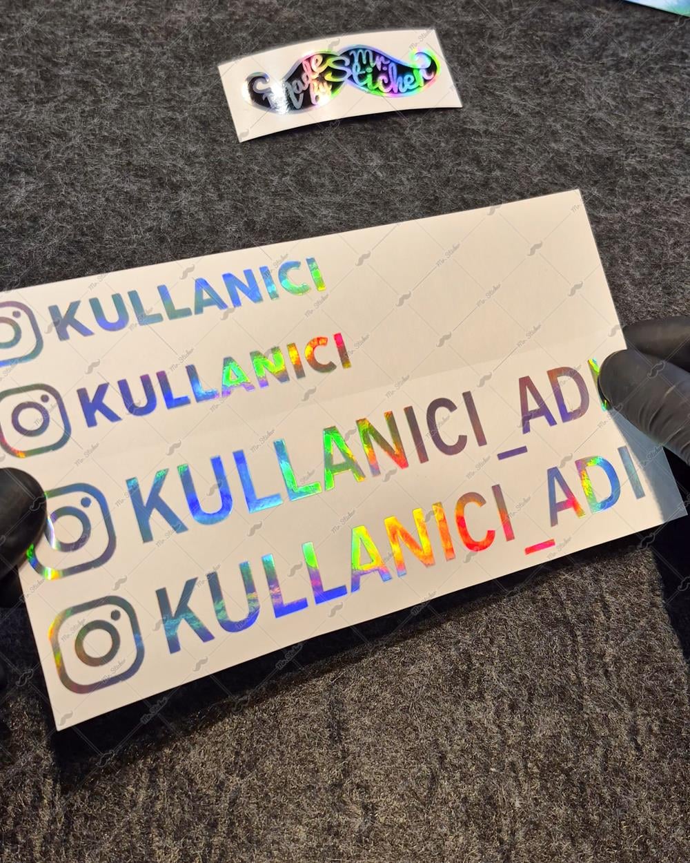 HLG37 Hologram Instagram Etiket Seti 4 lü Set