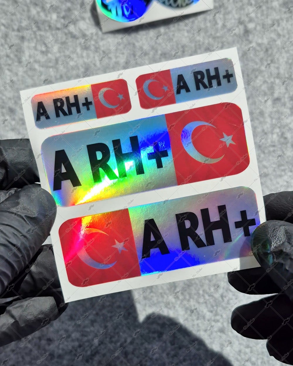 HLGBT03 Hologram A Rh Pozitif (+) Kan Grubu Etiket Seti