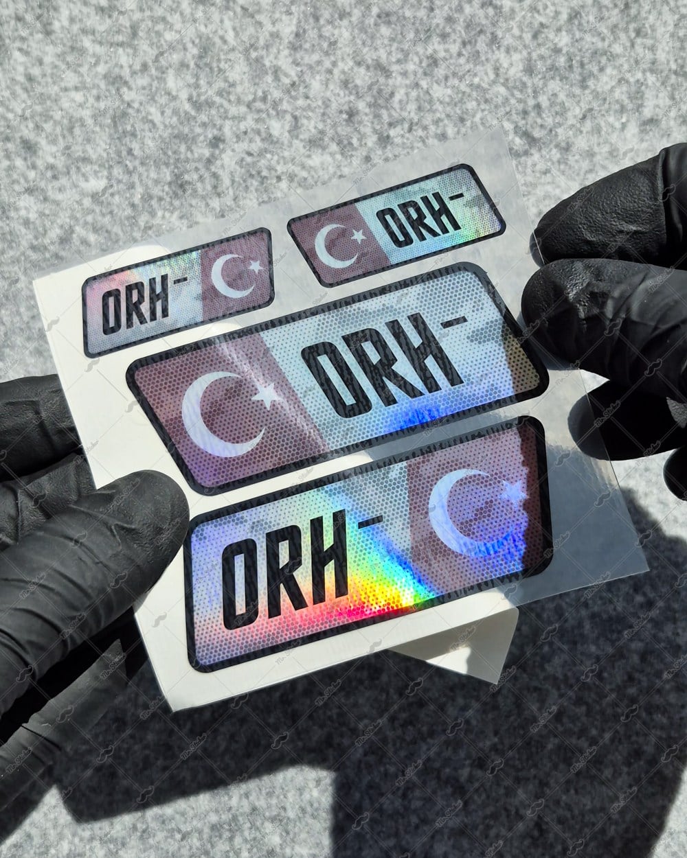 HLGBT11 Hologram 0 Rh Negatif (-) Kan Grubu Etiket Seti