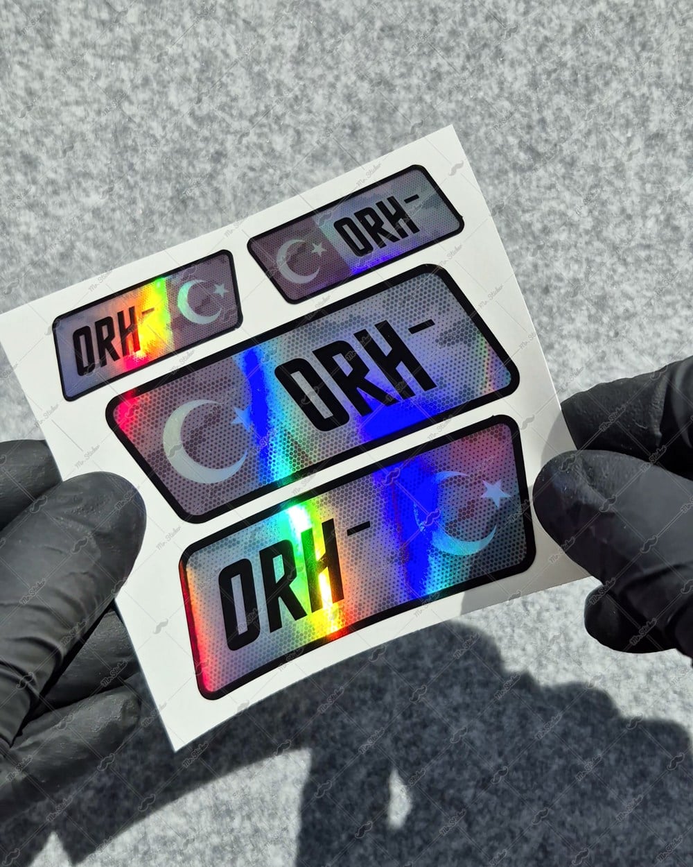 HLGBT11 Hologram 0 Rh Negatif (-) Kan Grubu Etiket Seti