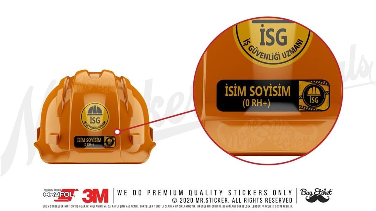 ISG2 Reflektif Isme Ozel Is Guvenligi Kan Grubu Etiketi V2