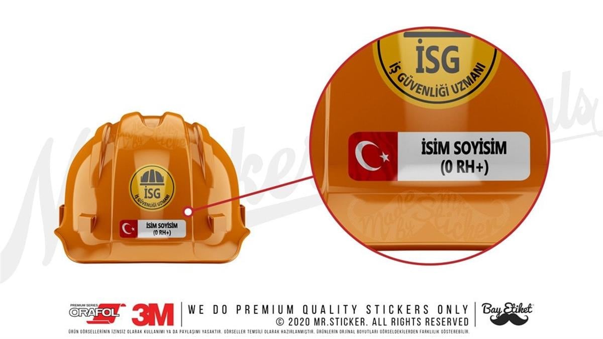 ISG4 Reflektif Isme Ozel Is Guvenligi Kan Grubu Etiketi V4