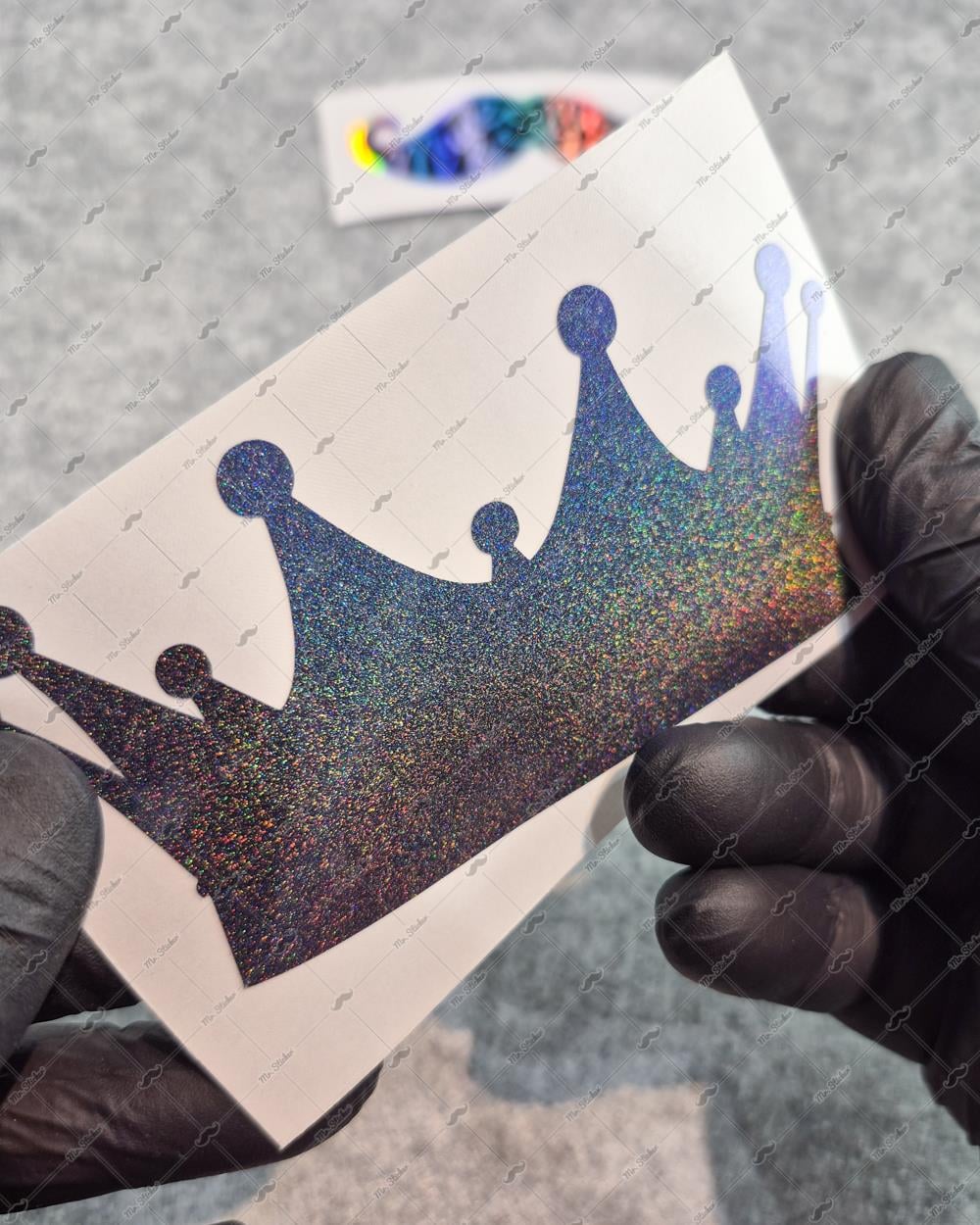 LMT29 Limited Edition Mavi Galaksi Efektli Kral Tacı Etiketi