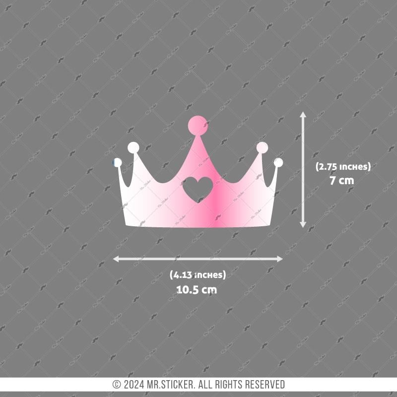 LMT6 Limited Edition Pembe Yaldız Efektli Taç Stickerı