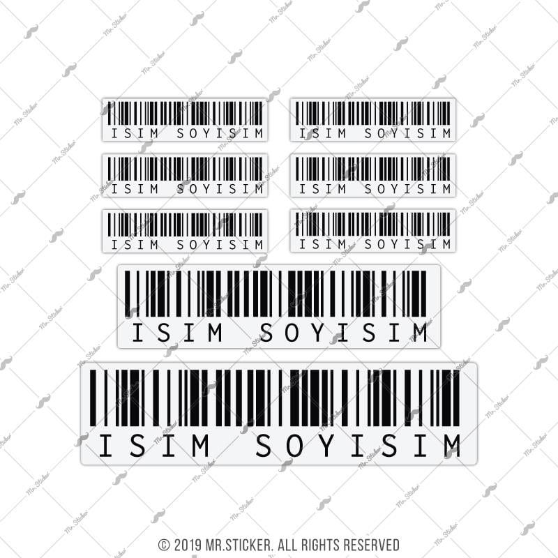 PRS15 Reflektif Barkod Seti 8 Parca