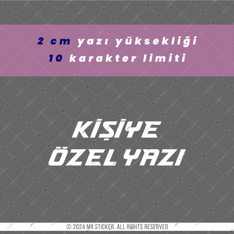PRS26 Tokyo Yazı Tipi 2cm Yükseklik 10 karakter