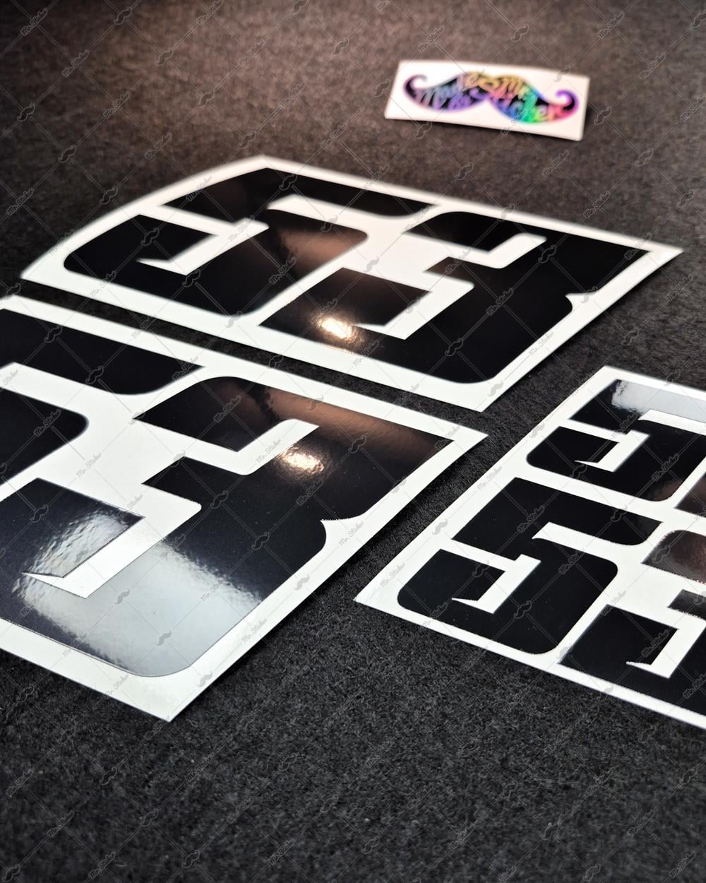 PRS29 Siyah Reflektif Custom Numara Seti