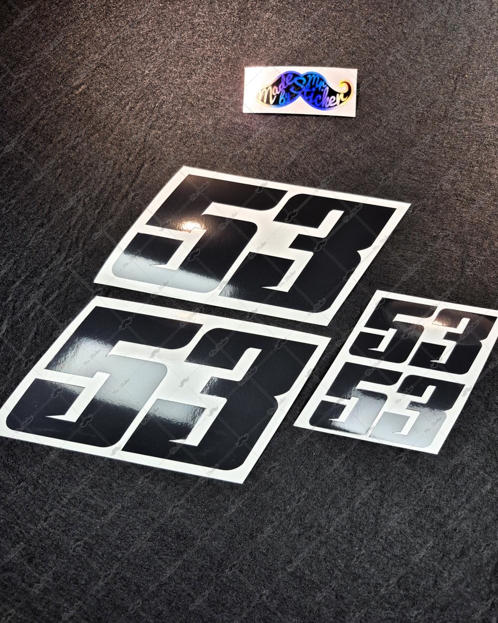 PRS29 Siyah Reflektif Custom Numara Seti