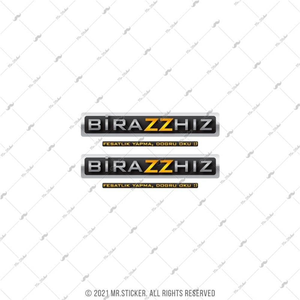 RFHLM163 Reflektif Biraz Hiz Yazili Etiket 2li Set