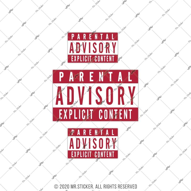 RFHLM184 Reflektif Ebeveyn Kontrolu Sakincali Icerik Yazili Etiket Seti