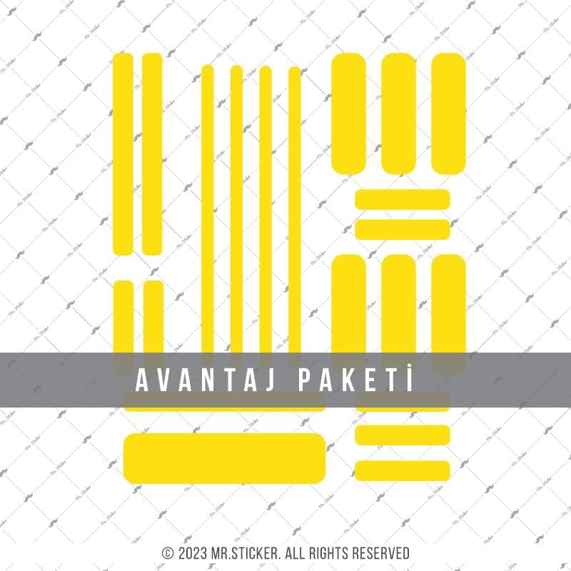 RFHLM265 Reflektif Sarı Serit Seti 47 Parca