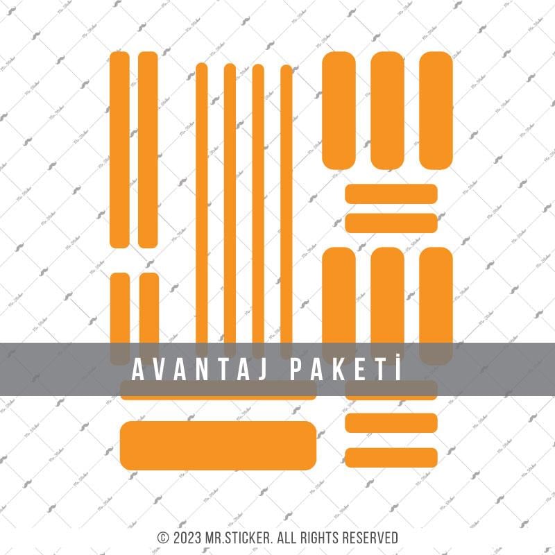 RFHLM266 Reflektif Turuncu Serit Seti 47 Parca