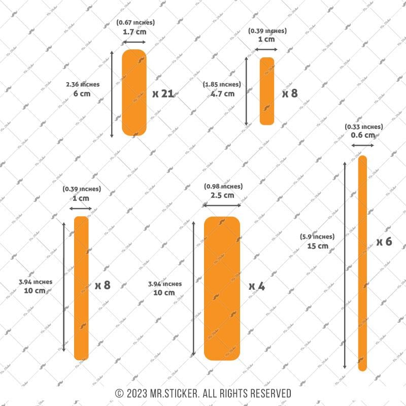 RFHLM266 Reflektif Turuncu Serit Seti 47 Parca