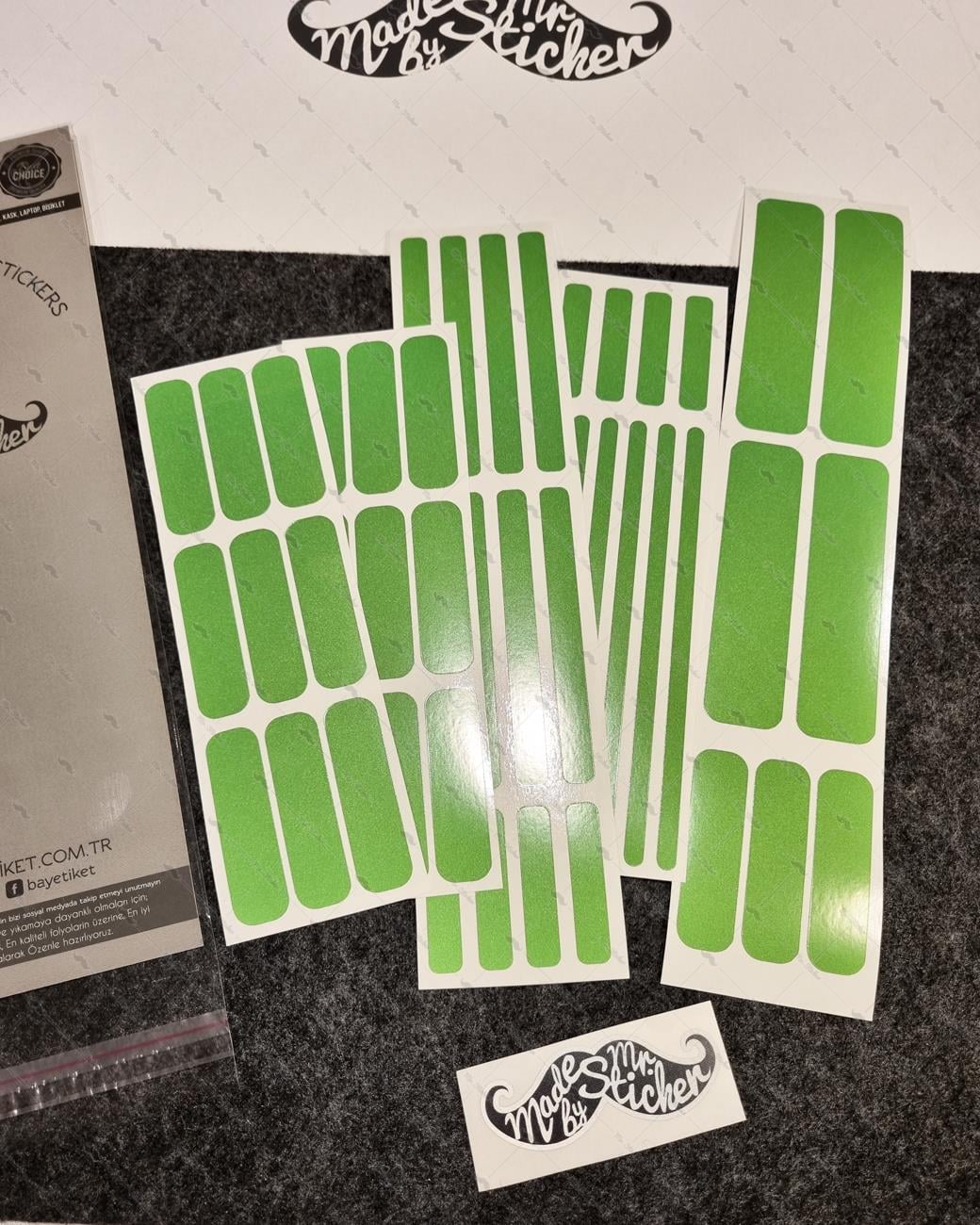 RFHLM267 Reflektif Yeşil Şerit Seti 47 Parça