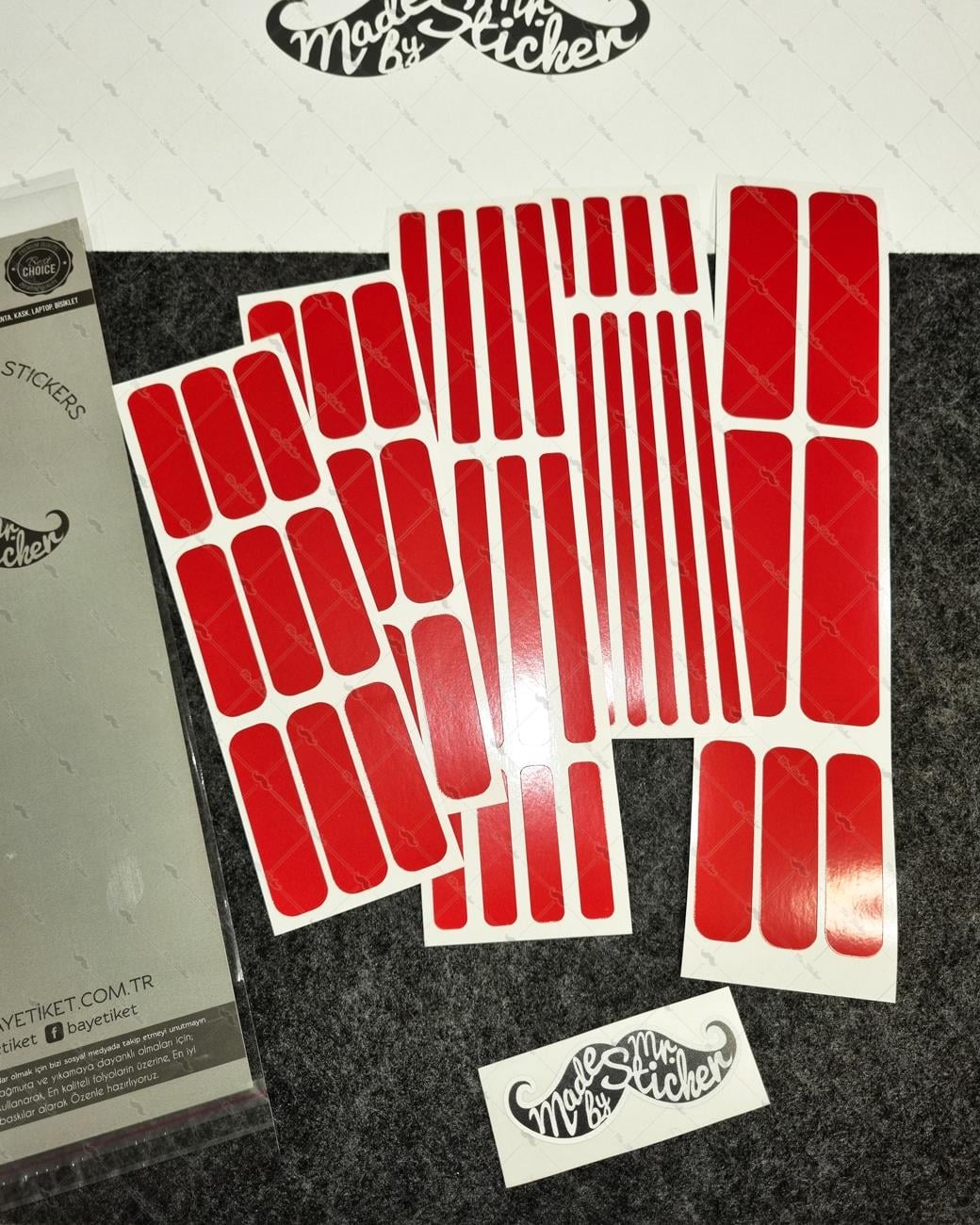 RFHLM268 Reflektif Kırmızı Şerit Seti 47 Parça