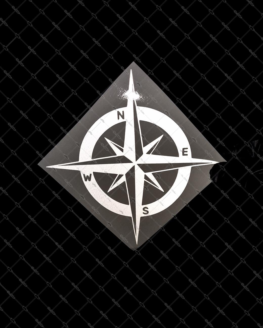 RFHLM272 Reflektif Pusula Etiketi Beyaz Renk