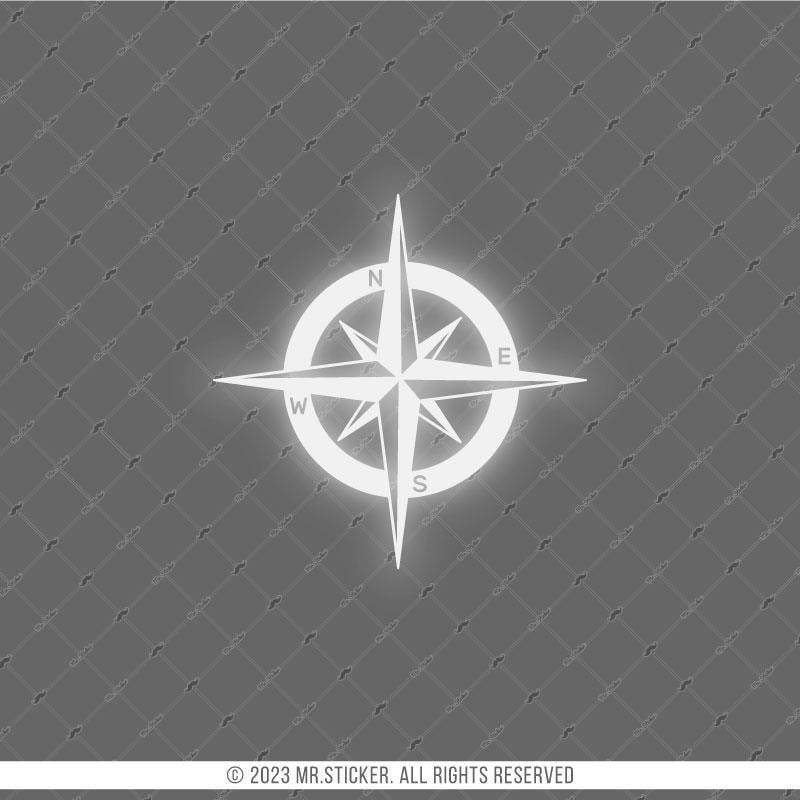 RFHLM272 Reflektif Pusula Etiketi Beyaz Renk