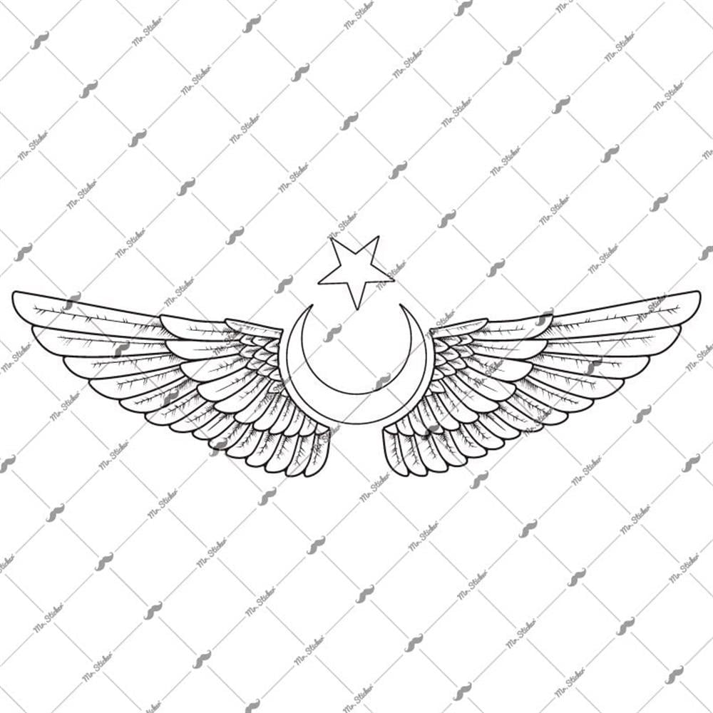 RFHLM97 Reflektif Kanatli Ay Yildiz