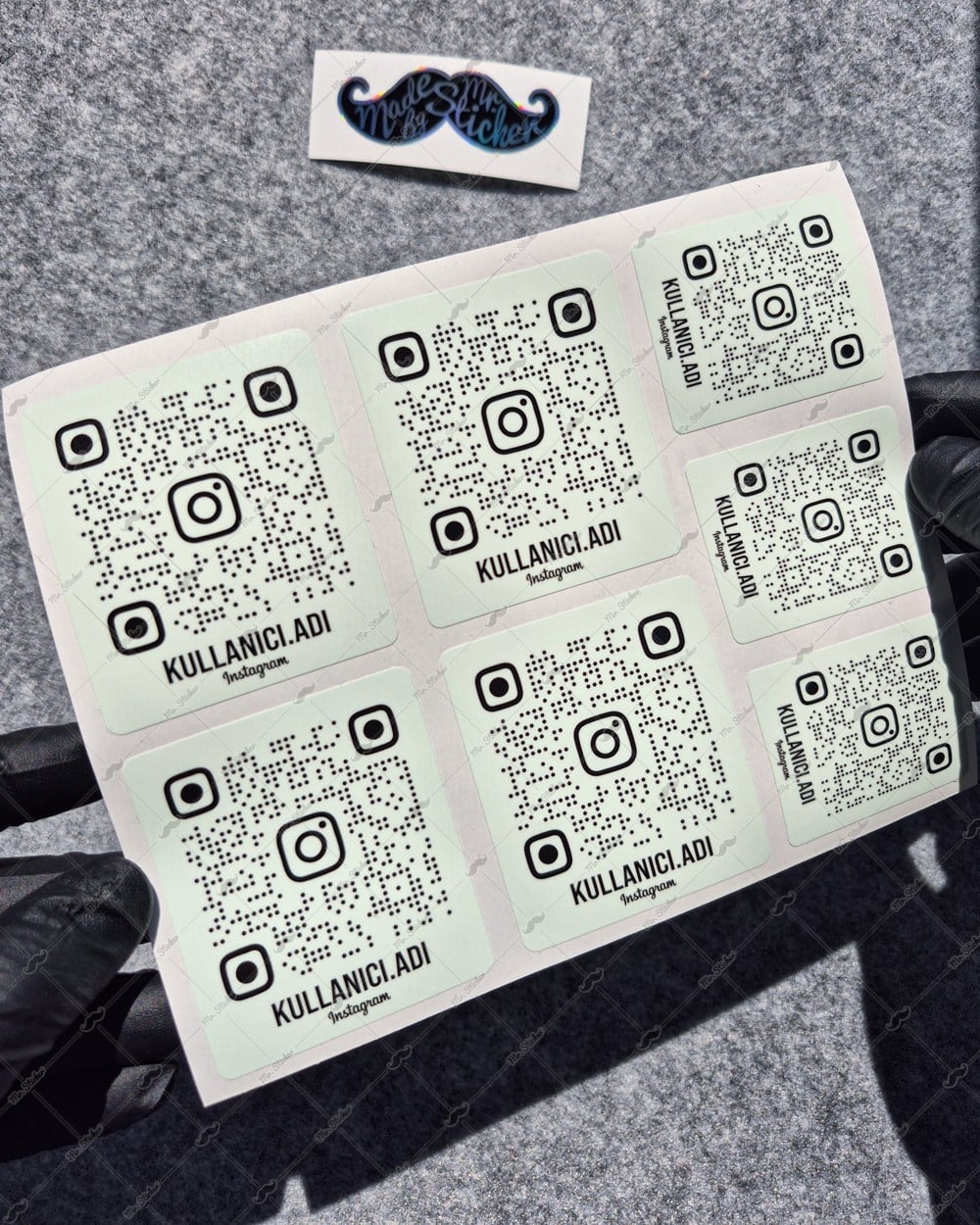 SMINS36 Karanlıkta Işıldayan QR Instagram Seti 7 Parça