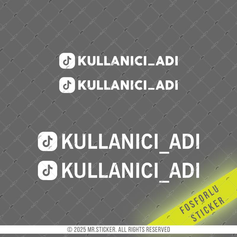 SMTK25 Fosforlu Beyaz Renk TikTok Seti 4 Parca Detay Kesim