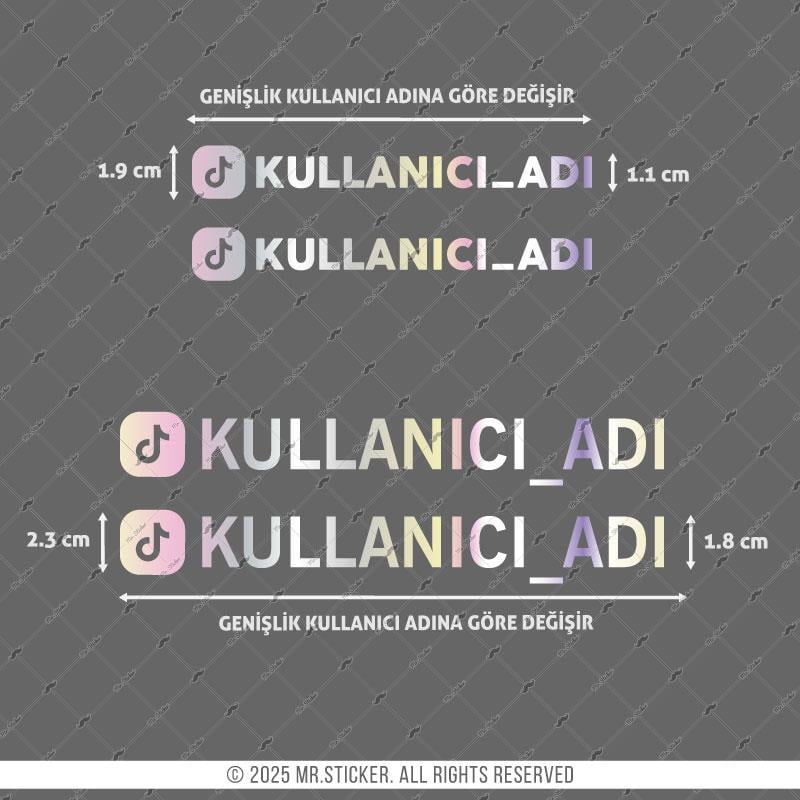 SMTK26 Hologram TikTok 4 Parca Detay Kesim
