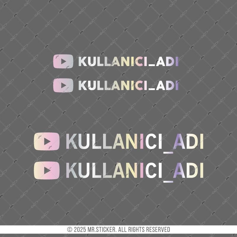 SMYTB26 Hologram YouTube Seti 4 Parca Detay Kesim