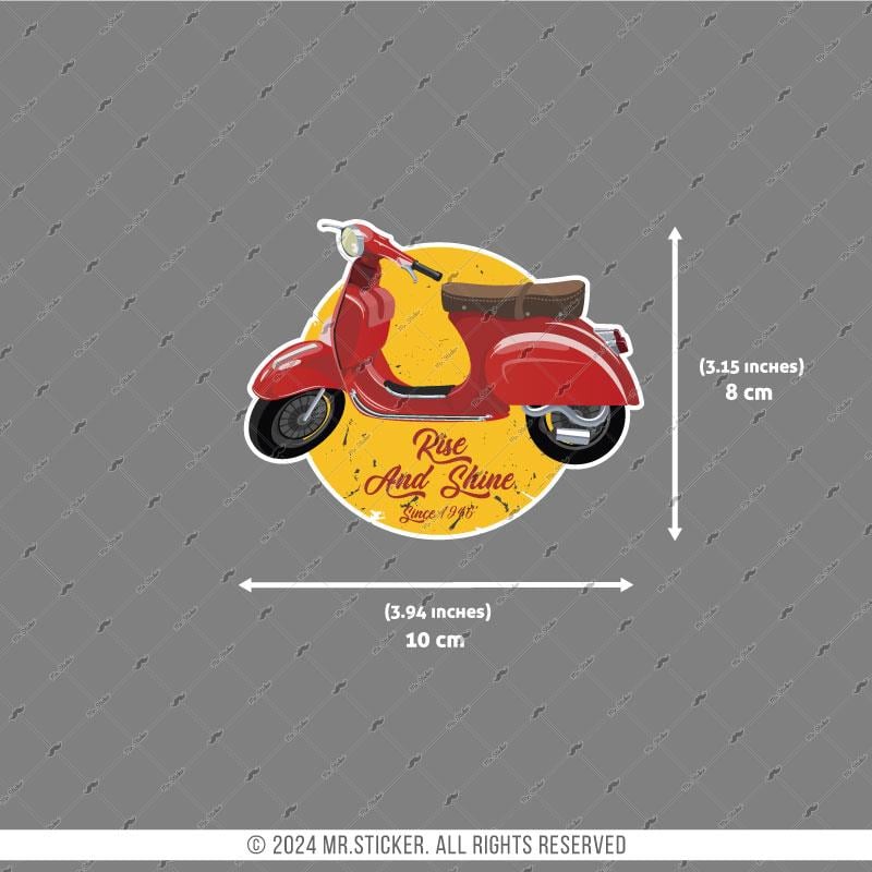 VSP42 Kirmizi Scooter Etiketi