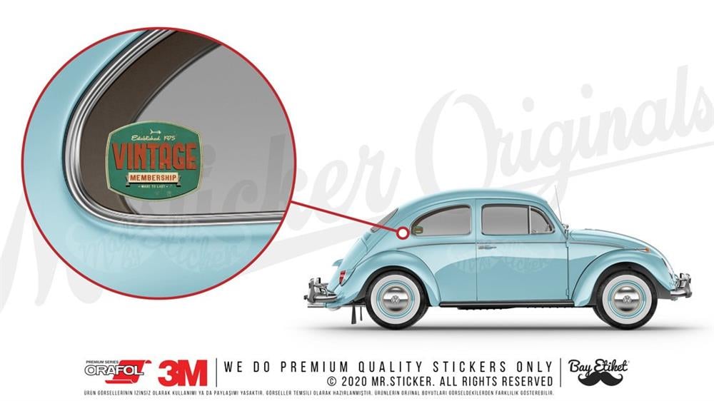 VTR15 Vintage Etiket