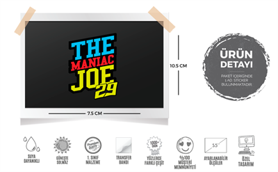 ALT26- Maniac Joe Etiketi