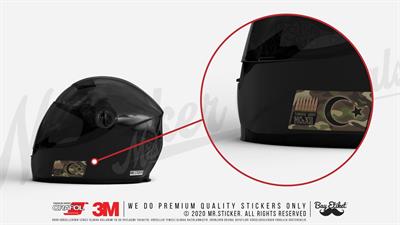 ARS10- Kamuflaj Desenli Ikili Etiket Seti